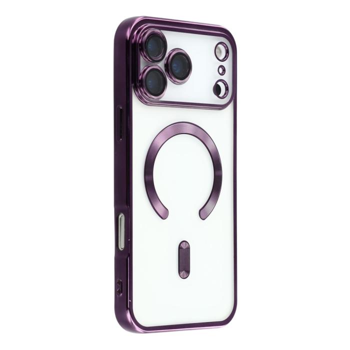 Bild 1, iPhone 17 Pro Skal MagSafe Electroplated TPU Lila