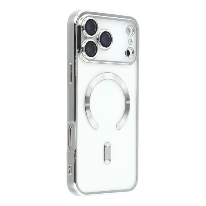 Bild 1, iPhone 17 Pro Skal MagSafe Electroplated TPU Silver