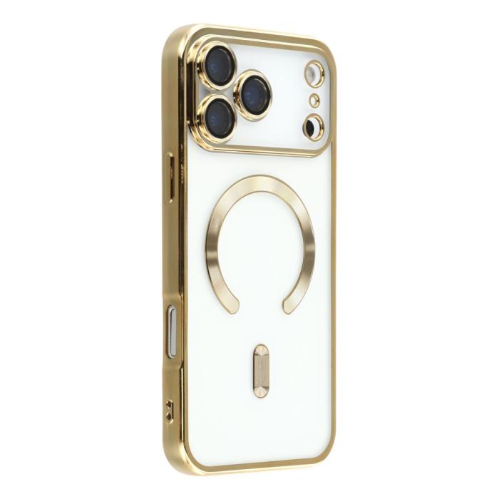 Bild 1, iPhone 17 Pro Skal MagSafe Electroplated TPU Guld