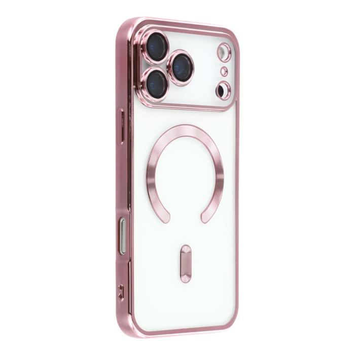 Bild 1, iPhone 17 Pro Skal MagSafe Electroplated TPU Rosa