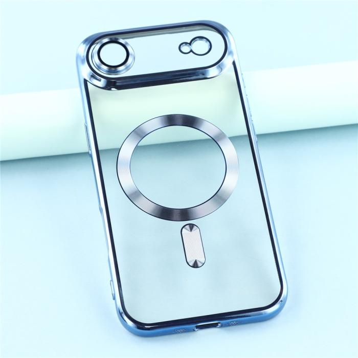 Bild 6, iPhone Air Skal MagSafe Electroplated TPU Blå