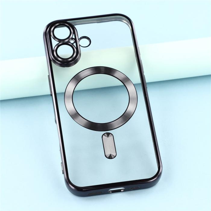 Bild 6, iPhone 17 Skal MagSafe Electroplated TPU Svart