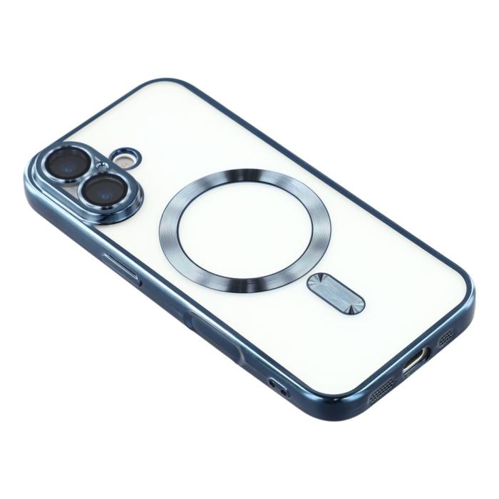Bild 4, iPhone 17 Skal MagSafe Electroplated TPU Blå