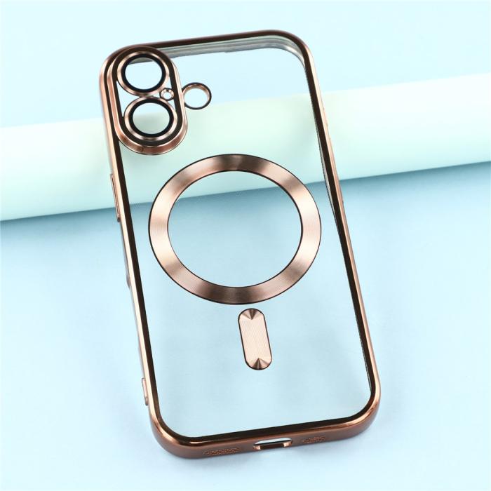 Bild 6, iPhone 17 Skal MagSafe Electroplated TPU Roséguld