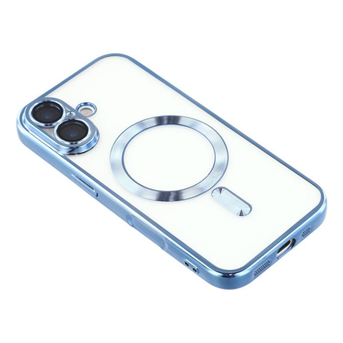 Bild 4, iPhone 17 Skal MagSafe Electroplated TPU Blå