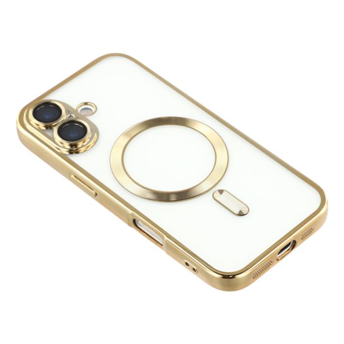 Bild 4, iPhone 17 Skal MagSafe Electroplated TPU Guld