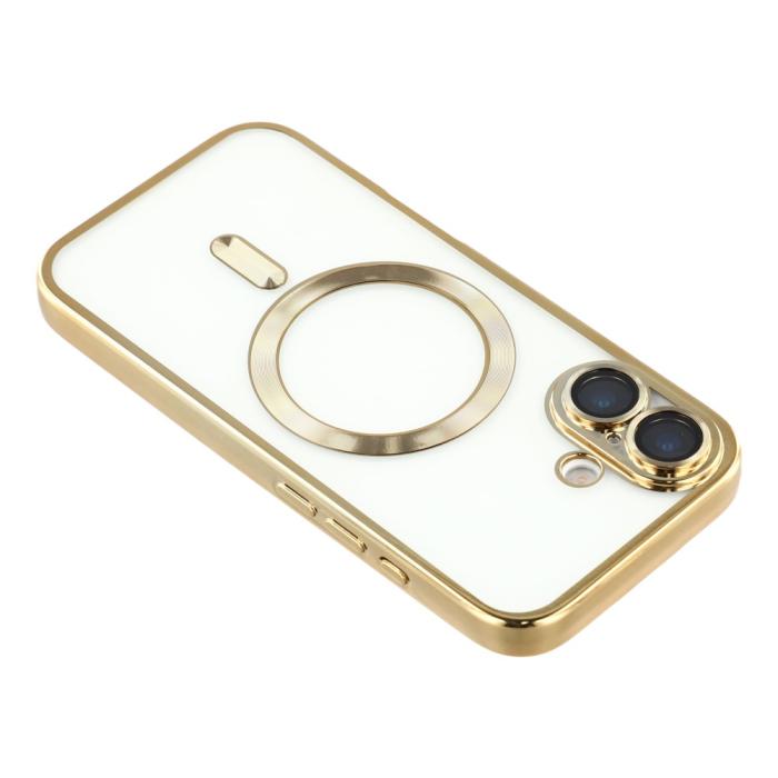 Bild 5, iPhone 17 Skal MagSafe Electroplated TPU Guld