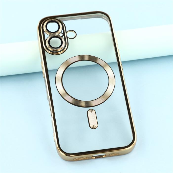 Bild 6, iPhone 17 Skal MagSafe Electroplated TPU Guld