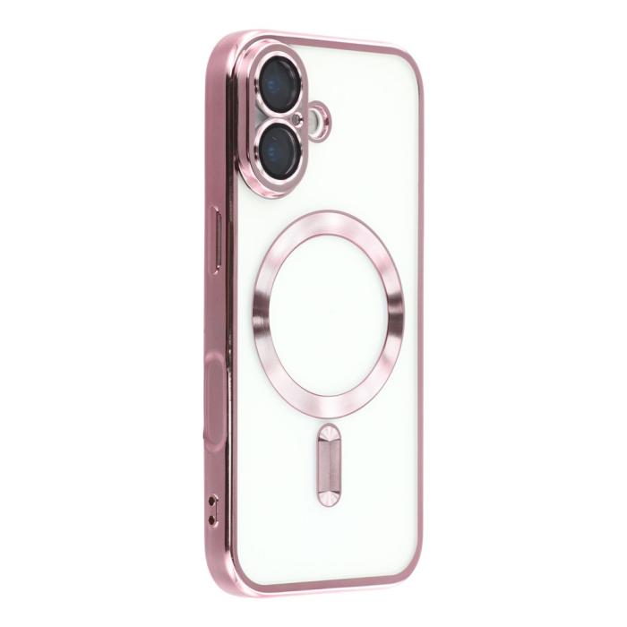 Bild 1, iPhone 17 Skal MagSafe Electroplated TPU Rosa