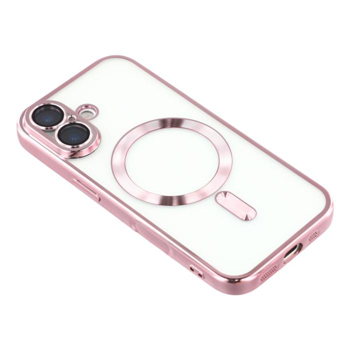 Bild 4, iPhone 17 Skal MagSafe Electroplated TPU Rosa
