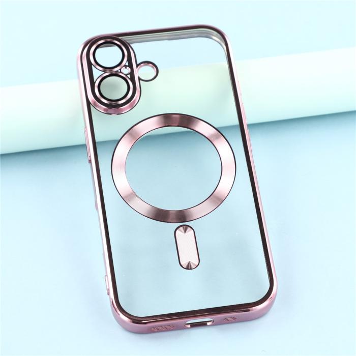 Bild 6, iPhone 17 Skal MagSafe Electroplated TPU Rosa