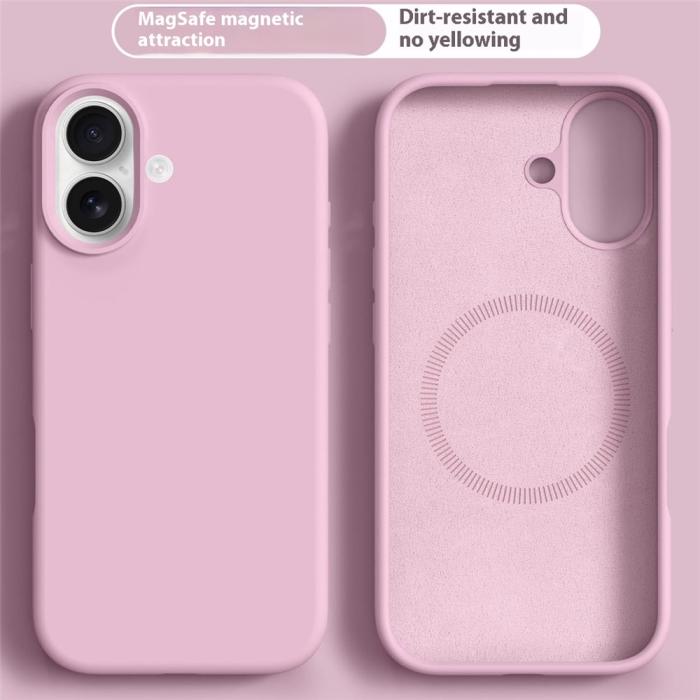 Bild 2, iPhone 17 Skal MagSafe Liquid Silikon Rosa