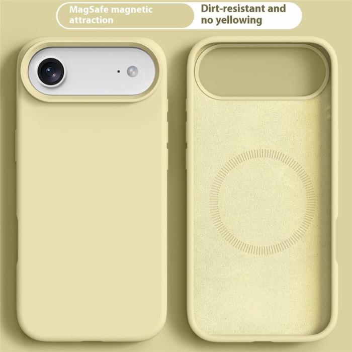 Bild 2, iPhone Air Skal MagSafe Liquid Silikon Gul