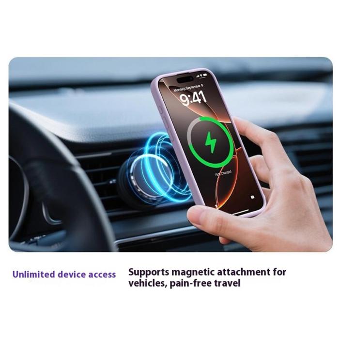 Bild 3, iPhone Air Skal MagSafe Liquid Silikon Rosa