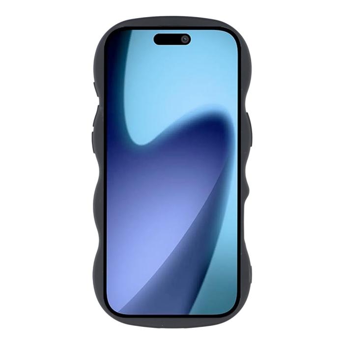 Bild 2, iPhone Air Mobilskal Wavy Svart