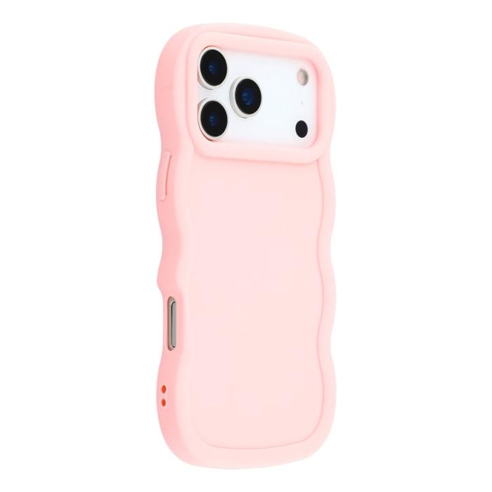 Bild 1, iPhone 17 Pro Max Mobilskal Wavy Ljus Rosa