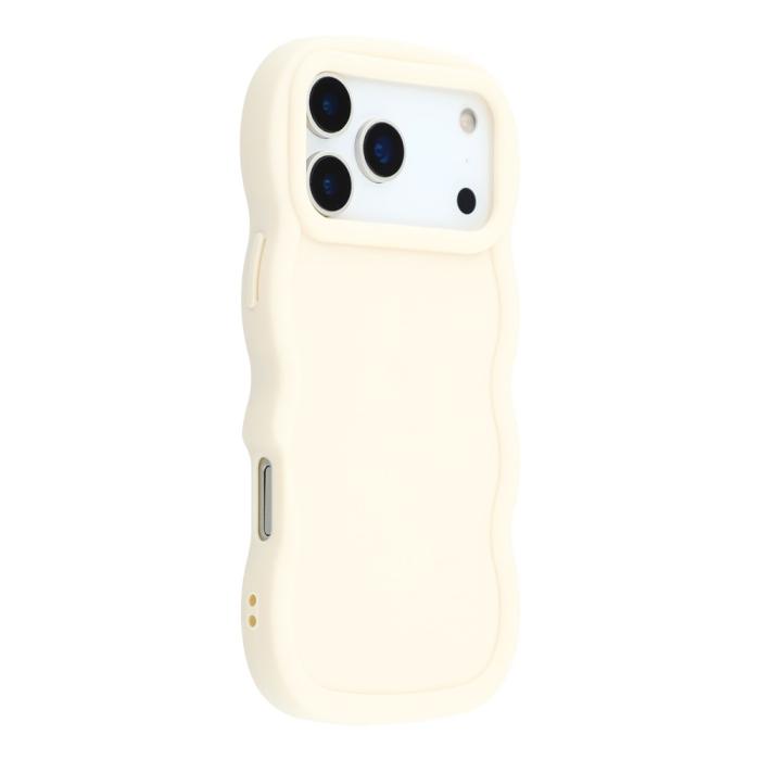 Bild 1, iPhone 17 Pro Mobilskal Wavy Off White