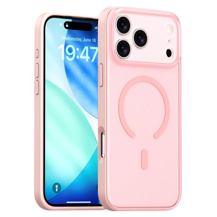 Bild 1, iPhone 17 Pro Skal MagSafe Skin Feel Frosted Rosa