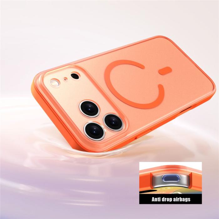 Bild 3, iPhone 17 Pro Max Skal MagSafe Skin Feel Frosted Orange