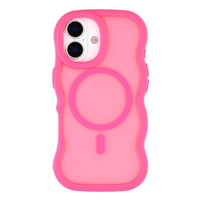 Bild 3, iPhone 17 Skal MagSafe Wavy Matt Rosa