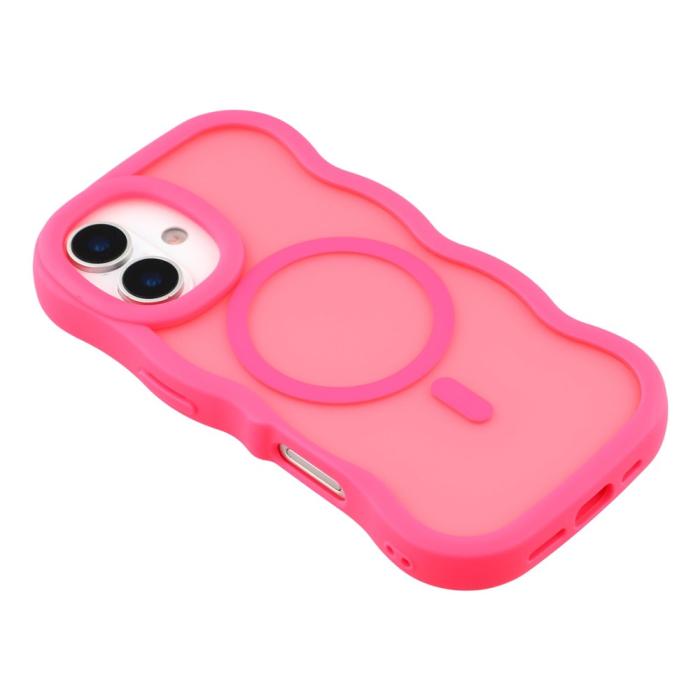Bild 4, iPhone 17 Skal MagSafe Wavy Matt Rosa