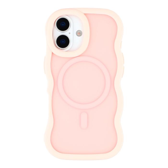 Bild 3, iPhone 17 Skal MagSafe Wavy Matt Ljus Rosa