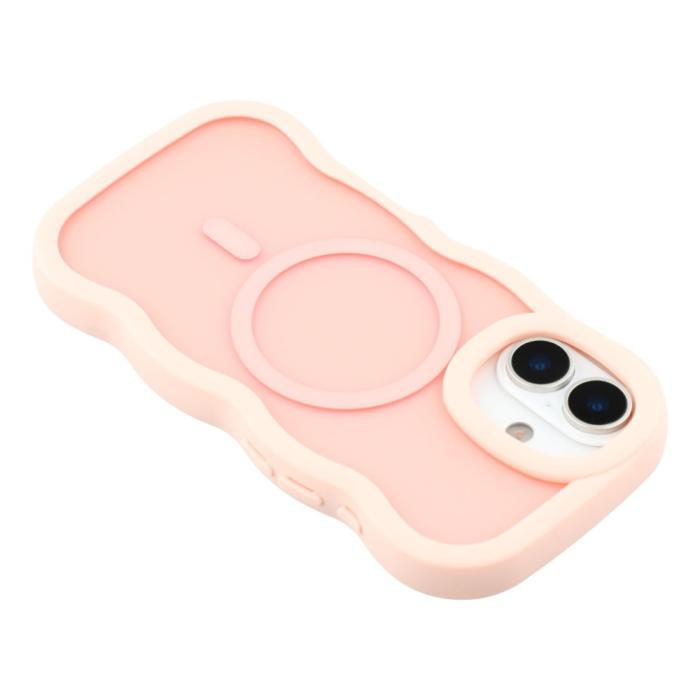 Bild 5, iPhone 17 Skal MagSafe Wavy Matt Ljus Rosa