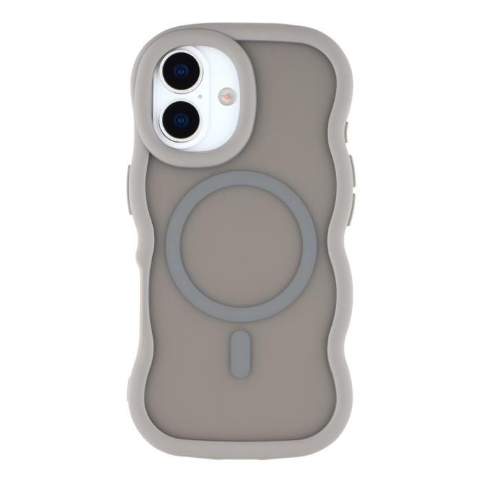 Bild 3, iPhone 17 Skal MagSafe Wavy Matt Grå