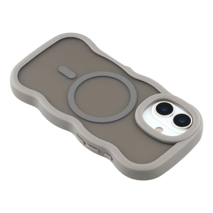 Bild 5, iPhone 17 Skal MagSafe Wavy Matt Grå