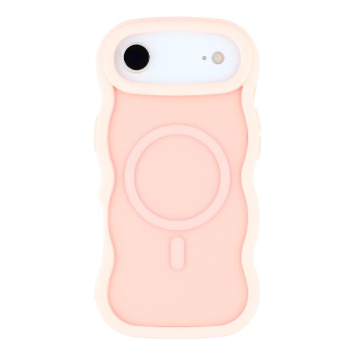 Bild 3, iPhone Air Skal MagSafe Wavy Matt Ljus Rosa