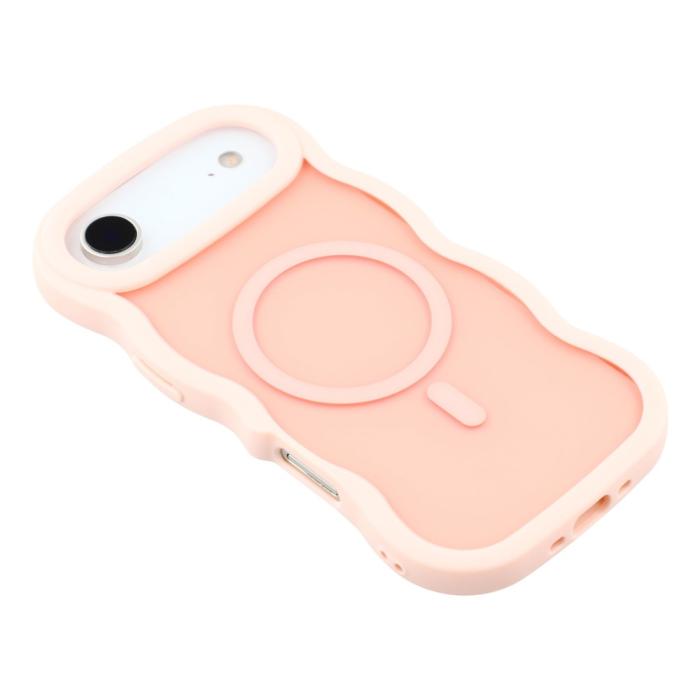 Bild 4, iPhone Air Skal MagSafe Wavy Matt Ljus Rosa