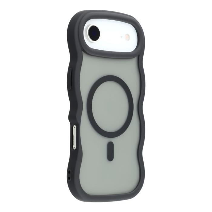 Bild 1, iPhone Air Skal MagSafe Wavy Matt Svart