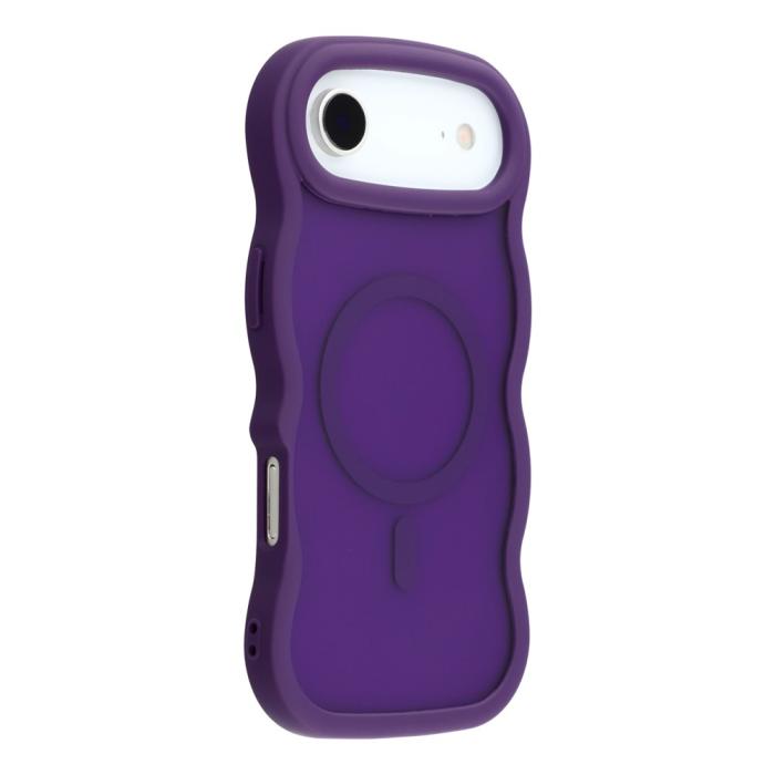 Bild 1, iPhone Air Skal MagSafe Wavy Matt Lila