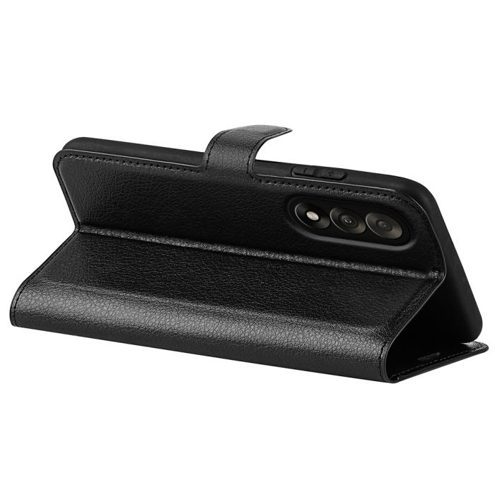 Bild 6, OnePlus Nord 5 5G Fodral Litchi Läder Svart