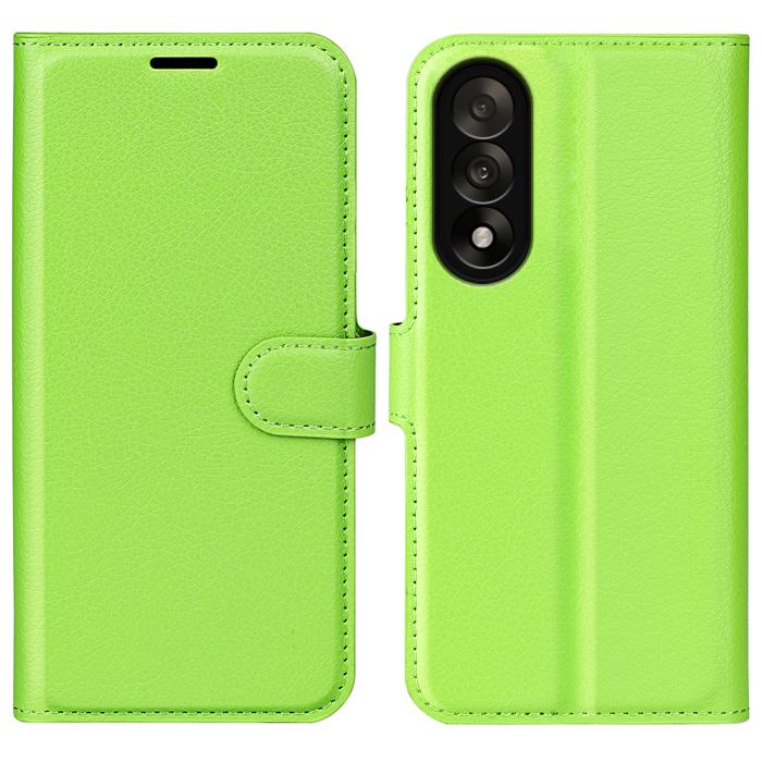Bild 1, OnePlus Nord 5 5G Fodral Litchi Läder Grön