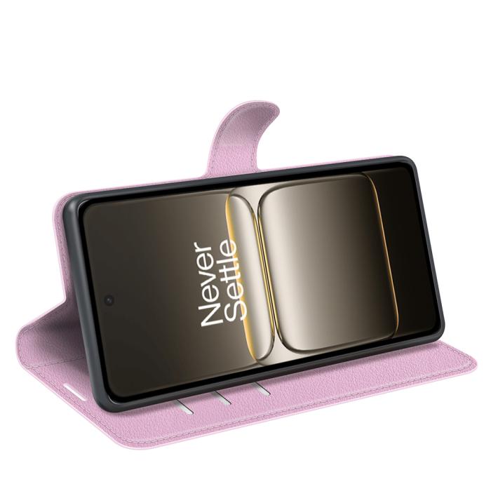 Bild 6, OnePlus Nord 5 5G Fodral Litchi Läder Ljus Rosa