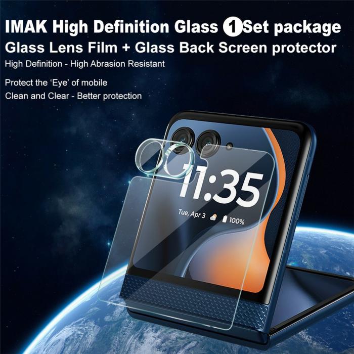 Bild 2, IMAK Motorola Razr 60 Skärmskydd / Linsskydd Härdat Glas
