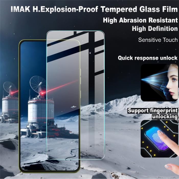 Bild 3, IMAK Motorola Moto G86 Power / G86 5G Skärmskydd Härdat Glas