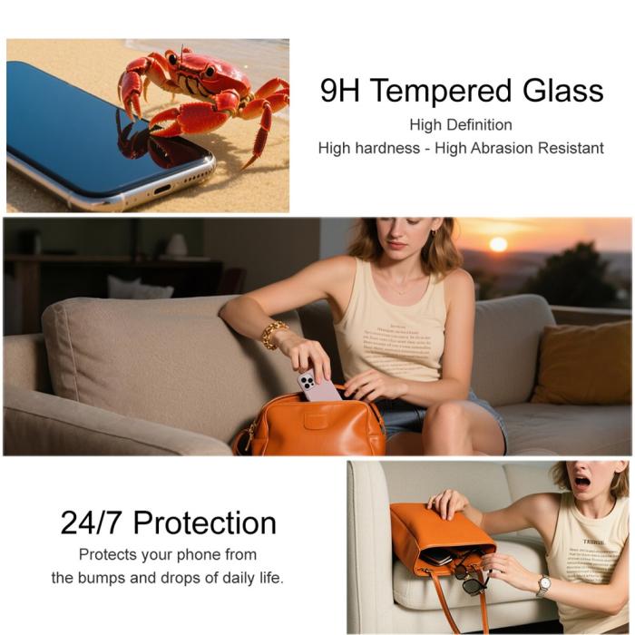 Bild 6, IMAK Motorola Moto G86 Power / G86 5G Skärmskydd Härdat Glas