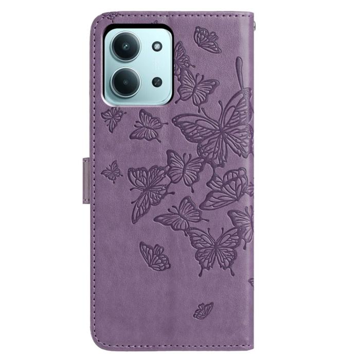 Bild 5, Xiaomi Redmi 15C Fodral Fjäril Tryck Lila