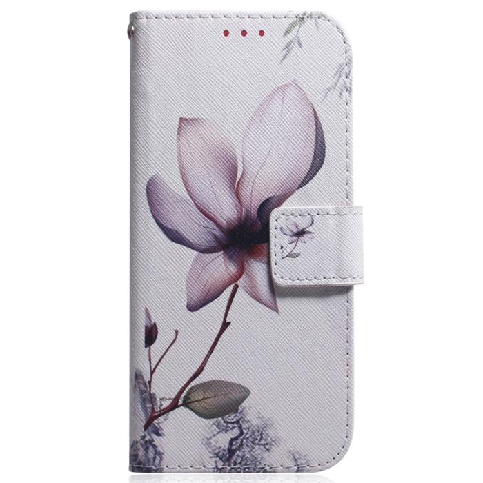 Bild 6, Xiaomi Redmi 15C Fodral Med Tryck Rosa Blomma