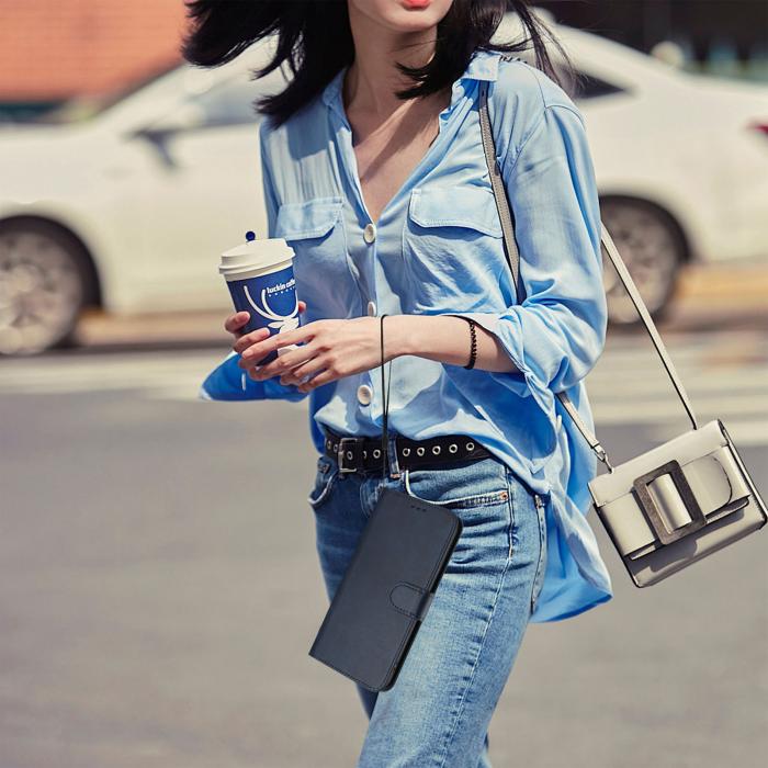 Bild 6, Nothing Phone 3 Fodral RFID Läder Blå