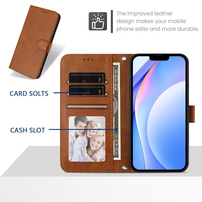 Bild 2, Nothing Phone 3 Fodral RFID Läder Brun