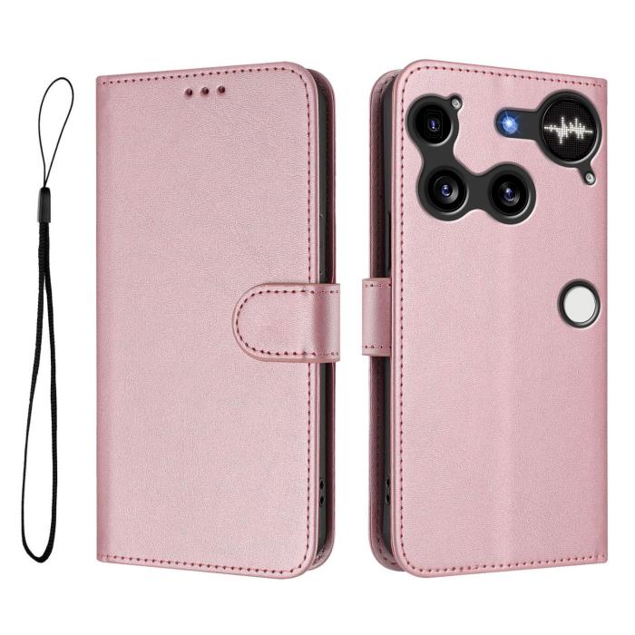 Bild 1, Nothing Phone 3 Fodral RFID Läder Rosa