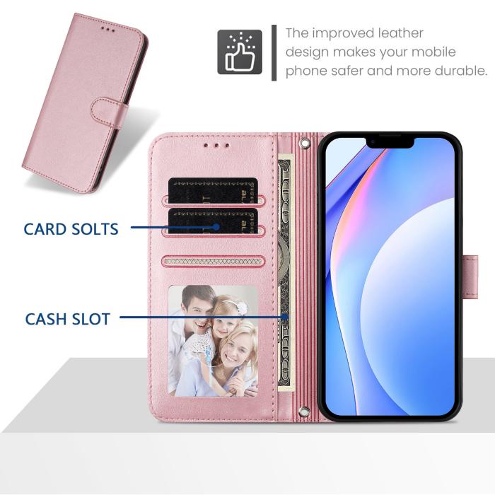 Bild 4, Nothing Phone 3 Fodral RFID Läder Rosa