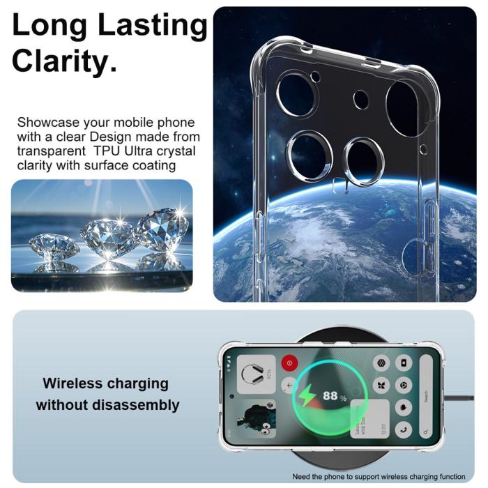 Bild 4, IMAK Nothing Phone 3 Skal Airbag Shockproof Transparent