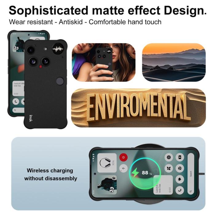 Bild 4, IMAK Nothing Phone 3 Skal Airbag Shockproof Svart