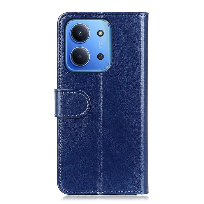 Bild 6, Xiaomi Redmi 15C Fodral Crazy Horse Läder Blå