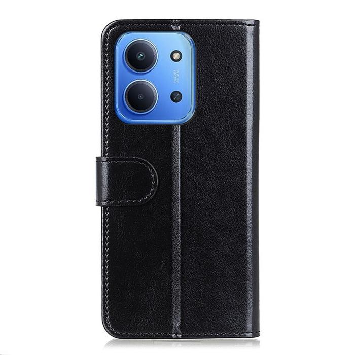 Bild 6, Xiaomi Redmi 15C Fodral Crazy Horse Läder Svart