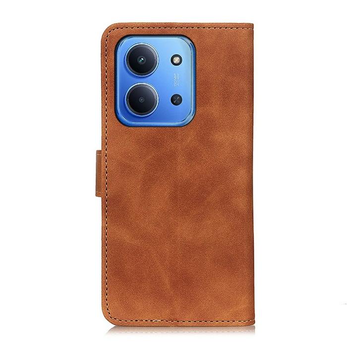 Bild 6, KHAZNEH Xiaomi Redmi 15C Fodral Retro Läder Brun